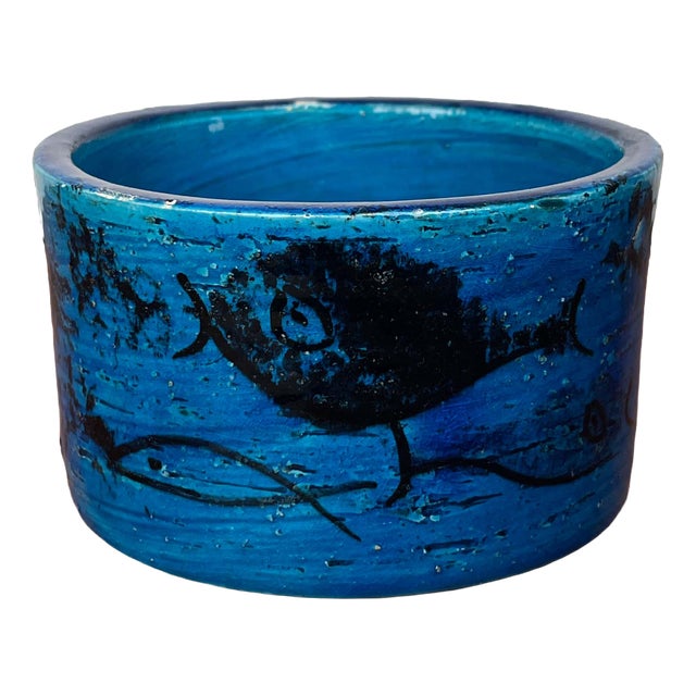 Mid-Century Modern Pesce Fish Studio Pottery Bowl by Aldo Londi for Bitossi, Italy, 1960s For Sale
