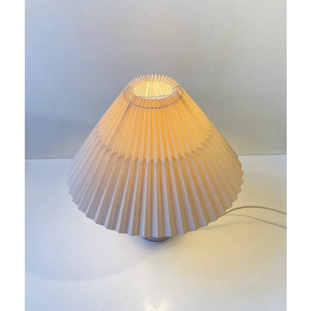 Scandinavian Dusty Glazed Stoneware Table Lamp, 1970s For Sale - Image 3 of 7