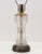 Older elegant cut or brilliant cut glass table lamp with a floral pattern. Circa 1900-1950. Excellent condition with some...