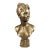 Vintage Gilt Composition Bust "Lys" After Emile Pinedo, French Art Nouveau Revival Sculpture For Sale