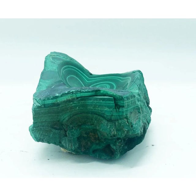 Natural Malachite Dish Bowl or Ashtray For Sale - Image 4 of 5