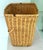 Vintage Hand Woven Rattan Cane Basket For Sale - Image 4 of 7