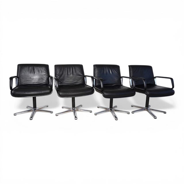 Delta Swivel Chairs by Delta Design for Wilkhahn, 1970s, Set of 4 For Sale - Image 16 of 18