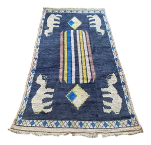 Vintage Tulu Rug With Camel Design