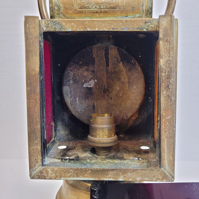 État 500 Technical Railway Lantern by Albert Butin, France, 1920s For Sale - Image 15 of 18