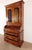 Antique 1880s Victorian Eastlake Burled Walnut Cylinder Secretary Bookcase Desk For Sale - Image 14 of 16