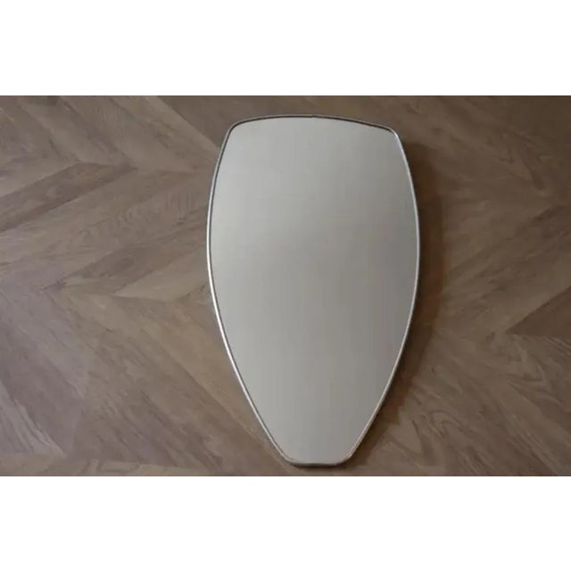 Mid-Century Italian Brass Wall Mirror, 1960 For Sale - Image 3 of 12