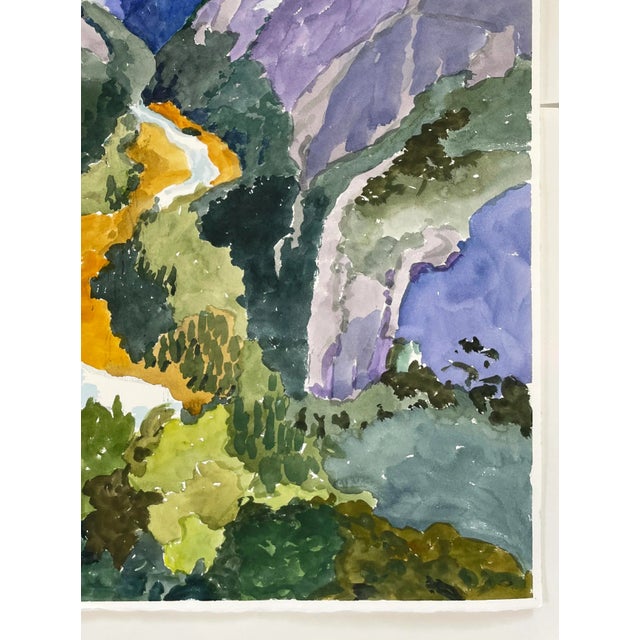 “Merced River” ~ Yosemite Landscape Watercolor by Mary Alice Copp - For Sale - Image 4 of 5