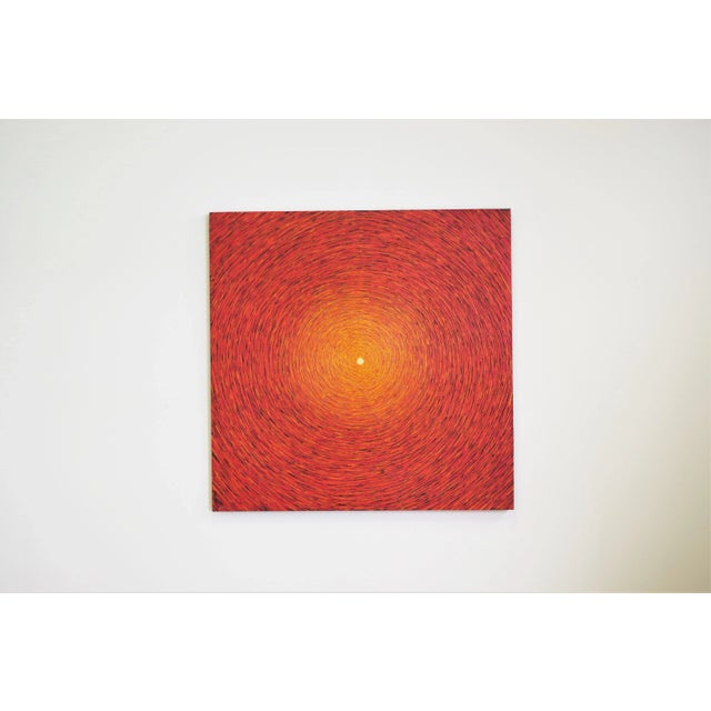 Colorful Abstract Painting, 2000s, Oil on Wood, in Good conditions. Designed from 2000