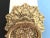 Art Nouveau Mid Century Brass Faux Bois Wreath Door Knocker For Sale - Image 3 of 18