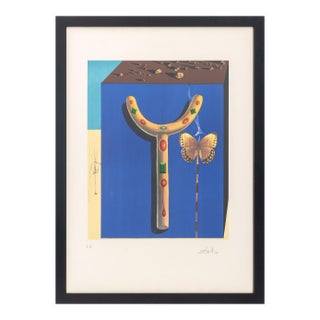 Salvador Dali "Surrealist Crutches" Etching, 1971 For Sale