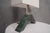 2000 - 2009 Indian Green Marble and Murano Glass Table Lamp, 2000s For Sale - Image 5 of 11