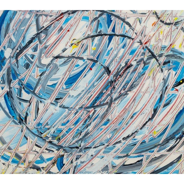 Elfi Schuselka (Austrian, b. 1940), Abstract Composition, Oil on Canvas, apparently unsigned, stamped "Studio / Elfi...