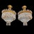 1950s Italian Circular Crystal and Bronze Ceiling Lights, 1960s, Set of 2 For Sale - Image 5 of 13