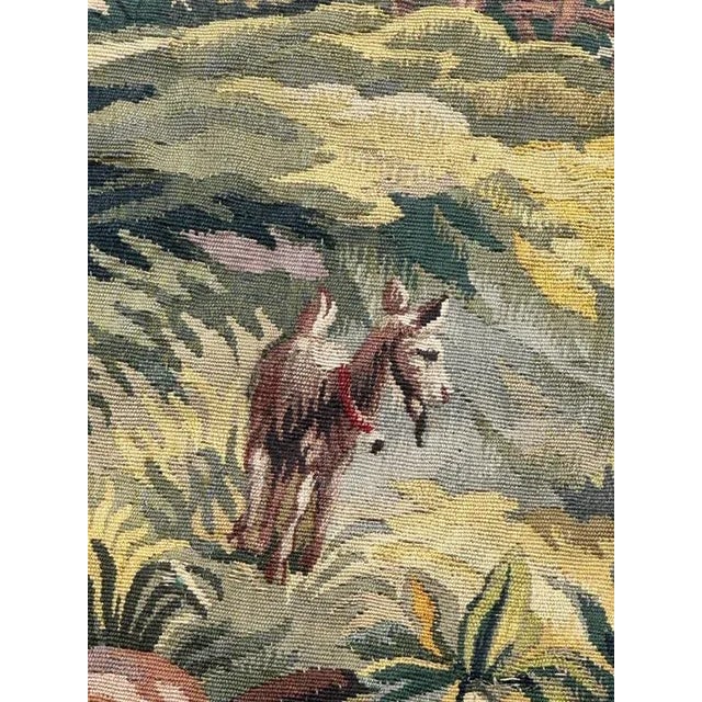 1920s Mid-Century Modern French Handwoven The Village Tapestry from Aubusson, 1920s For Sale - Image 5 of 18