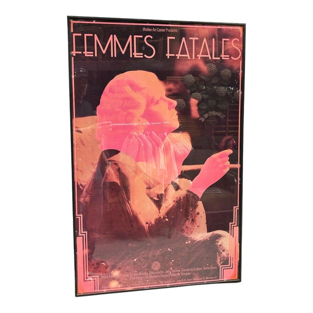 1974 Femmes Fatales Film Series Lithograph Poster, Framed For Sale