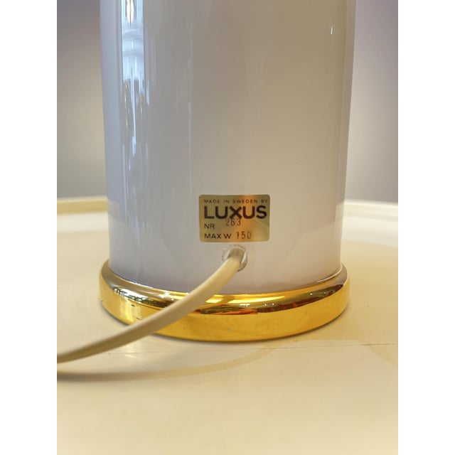 Glass Swedish Glass Table Lamp by Uno & Östen Kristiansson for Luxus, 1970 For Sale - Image 7 of 9