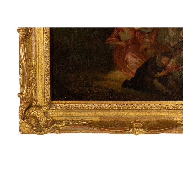Philippe Mercier, Gallant Scene, 1700s, Oil on Canvas, Framed For Sale - Image 5 of 8