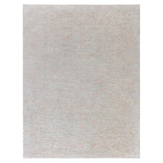 One-of-a-kind Oushak Beige and Brown Handmade Wool Rug by Doris Leslie Blau For Sale