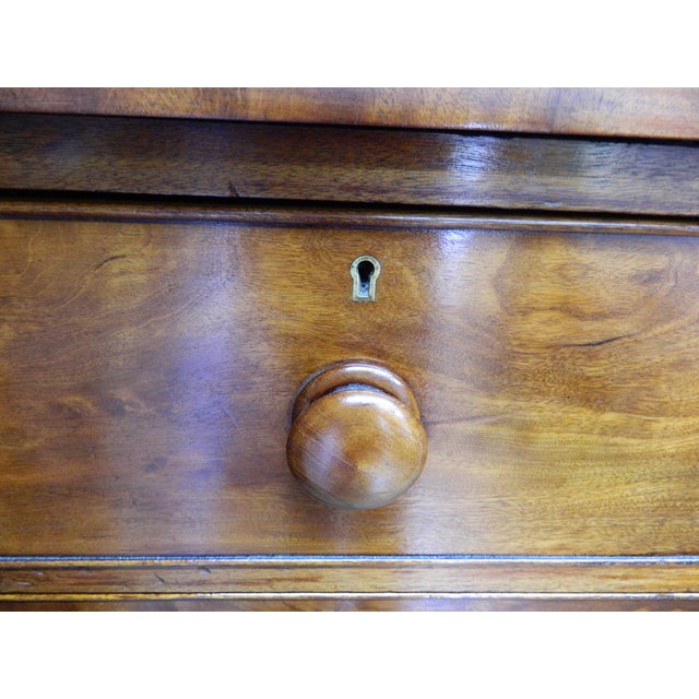 Victorian Mahogany Chest of Drawers, 1890s For Sale - Image 4 of 18