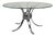 Vintage Space Age Round Chrome Coffee Table, Germany, 1970s For Sale