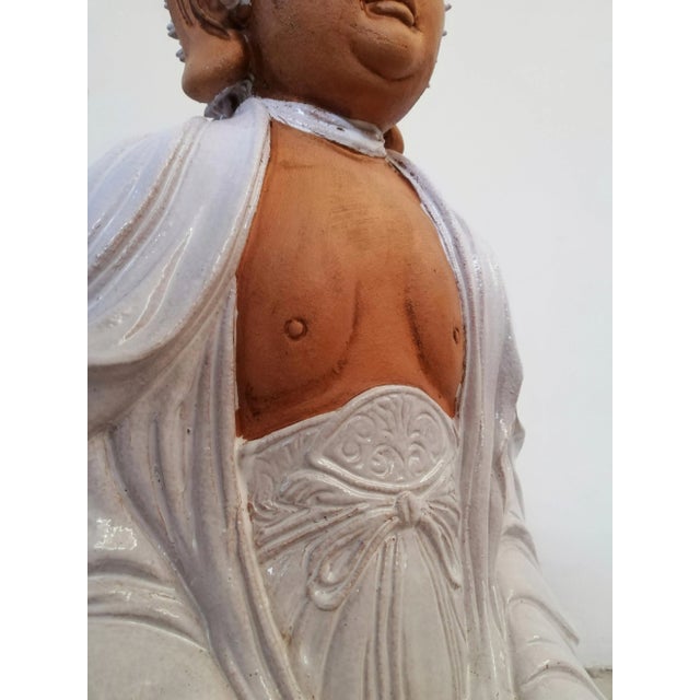 Large Ceramic Buddha Sculpture Lamp, 1970s For Sale - Image 12 of 18