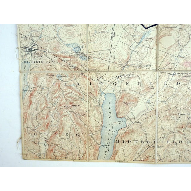 Richfield Springs New York 1902 Us Geological Survey Folding Map Chairish
