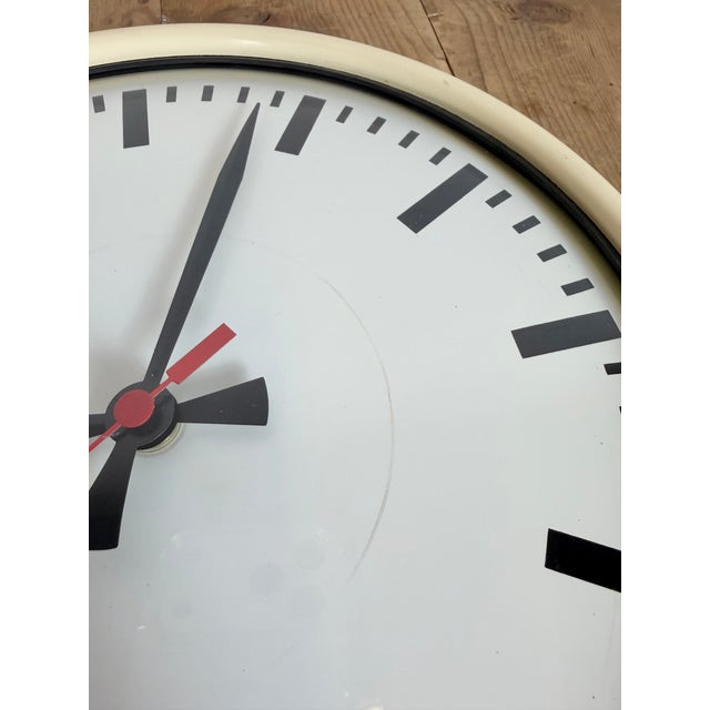 Vintage Beige School Wall Clock from Van Doorn, 1960s For Sale - Image 16 of 18