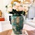 Vintage Golf Motifs Emerald Green Porcelain Vase For Sale - Image 10 of 10