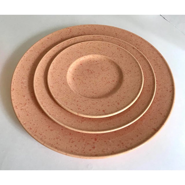 Ceramic Post Modern Mikasa "Ultrastone Melon" Set of 1990's Dishes For Sale - Image 7 of 8