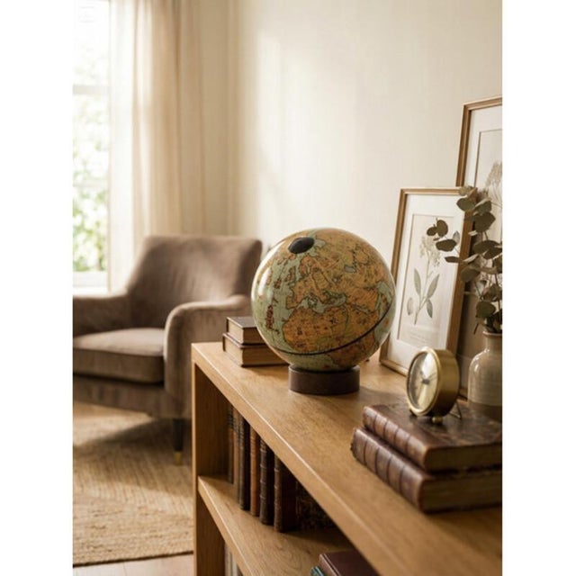 Contemporary World Lagoon Globe by Zoffoli Mappamondi For Sale - Image 3 of 10