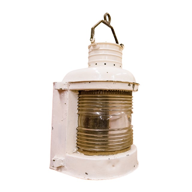 Early 1900s Marine Masthead Ship Lantern For Sale - Image 4 of 10