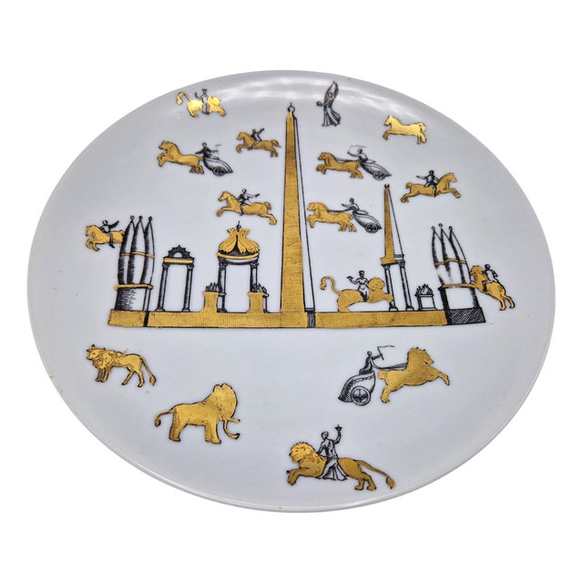 Wall Plate by Piero Fornasetti, Italy 1950s For Sale