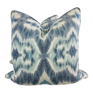 Cowtan & Tout "Casablanca" in Blue/Sky 22" Pillows-A Pair For Sale