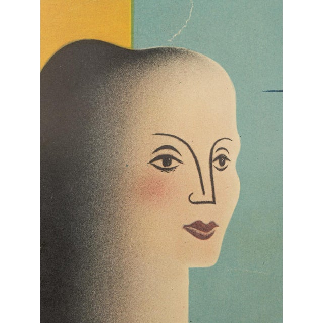 Paris, Pan Am Airways Travel Poster, 1949 For Sale - Image 4 of 17