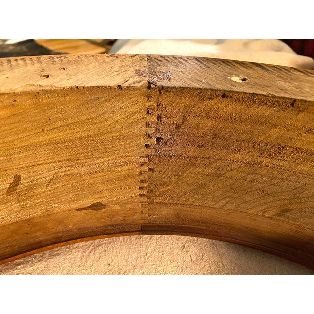 English Walnut Oval Mirror For Sale - Image 13 of 18