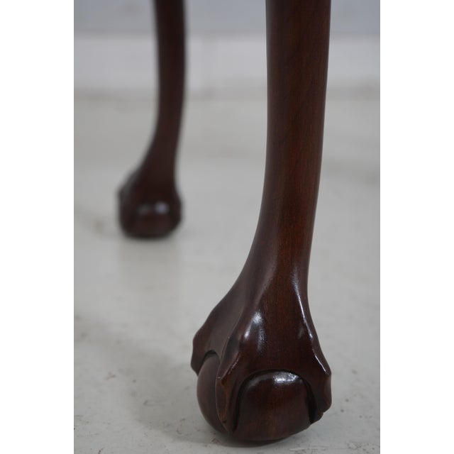 Brown Ethan Allen Georgian Court Cherry Clawfoot Occasional Table For Sale - Image 8 of 12