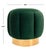 Contemporary Maxine Channel Tufted Otttoman - Emerald / Gold For Sale - Image 3 of 5