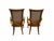 1960s Pair of Vintage French Regency Cane Back Armchairs With Original Harvest Gold Upholstery For Sale - Image 5 of 7