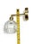 Mid 20th Century Japandi Mid-Century Modern Wall Sconce Brass Tulip Glass Shade For Sale In Pittsburgh - Image 6 of 8