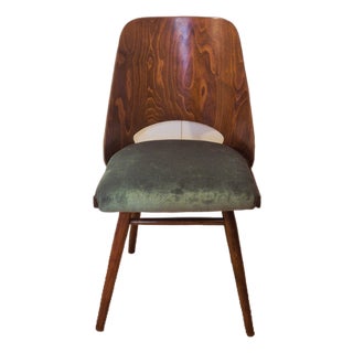 Mid-Century Czech Model 514 Chair in Walnut by Oswald Haerdtl for Ton, 1960s For Sale