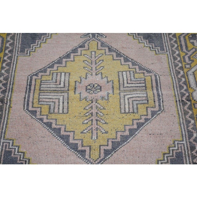 Turkish Vintage Turkish Anatolian Hand Knotted Wool Rug, 3'2''x5'6'' For Sale - Image 3 of 4