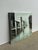 This striking vintage brutalist oil painting is a boldly executed and atmospheric urban street scene of genuine artistic...
