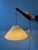 Mid-Century Teak Fishing Rod Wall Lamp with Pleated Shade For Sale - Image 3 of 11