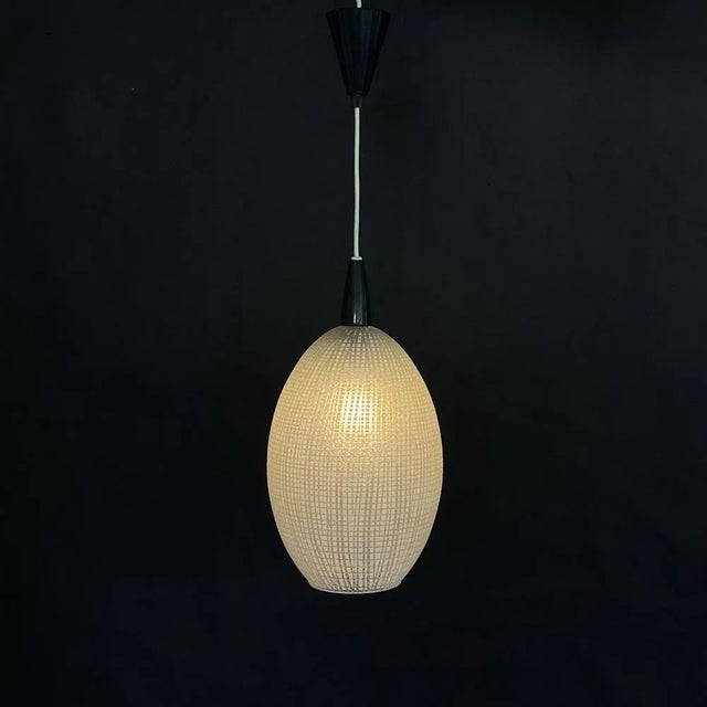 Metal Mid-Century Modern Pendant Lamp, 1950s For Sale - Image 7 of 10