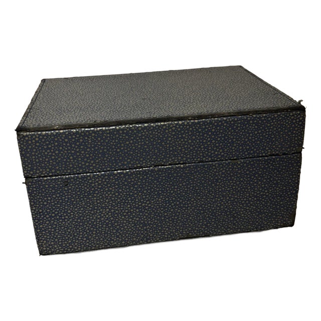 Early 20th Century Genuine Shagreen Table Box Circa 1925-30 For Sale