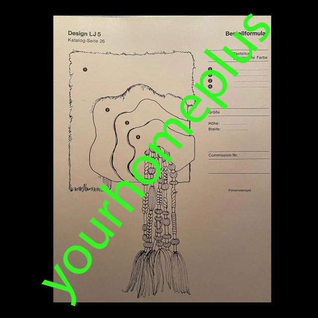 Modern Modernist German Wall Rug by Ewald Kröner for Schloss Hackhausen, Germany, 1970s For Sale - Image 3 of 18