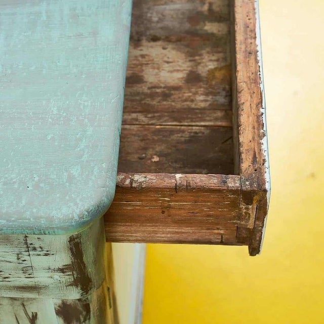 Green Handcrafted Pastel Green Sideboard For Sale - Image 8 of 18