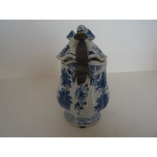 Rare 18th Century Delft Pitcher by Hugo Brouwer For Sale In Los Angeles - Image 6 of 7