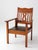 Wood Antique Arts and Crafts Mission Oak Armchair For Sale - Image 7 of 14